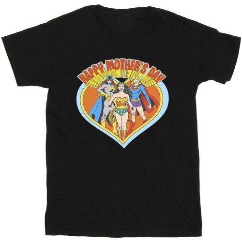 textil Hombre Camisetas manga larga Dc Comics Wonder Woman Mother's Day Negro