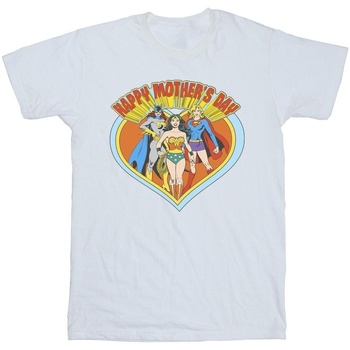 textil Hombre Camisetas manga larga Dc Comics Wonder Woman Mother's Day Blanco
