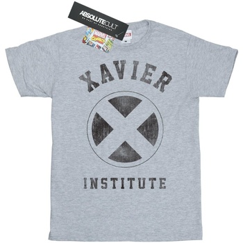 textil Hombre Camisetas manga larga Marvel X-Men Xavier Institute Gris