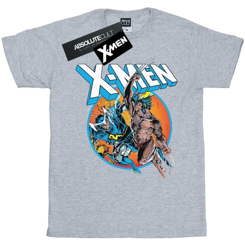 textil Hombre Camisetas manga larga Marvel X-Men Broken Chains Gris