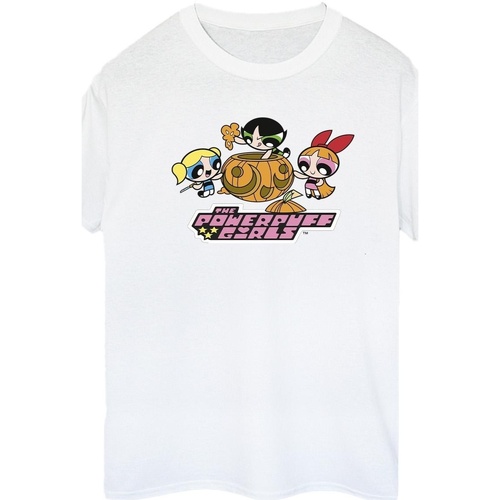 textil Mujer Camisetas manga larga The Powerpuff Girls Girls Pumpkin Blanco