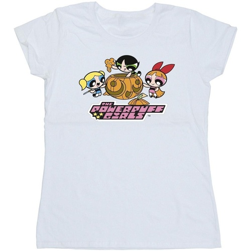 textil Mujer Camisetas manga larga The Powerpuff Girls Girls Pumpkin Blanco