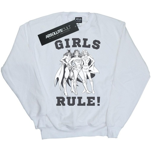 textil Mujer Sudaderas Dc Comics Justice League Girls Rule Blanco