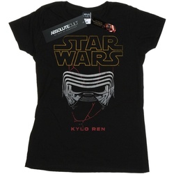 textil Mujer Camisetas manga larga Star Wars: The Rise Of Skywalker Kylo Helmet Negro