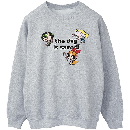 textil Hombre Sudaderas The Powerpuff Girls Girls The Day Is Saved Gris