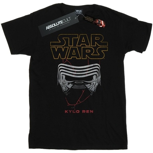 textil Niña Camisetas manga larga Star Wars: The Rise Of Skywalker Kylo Helmet Negro