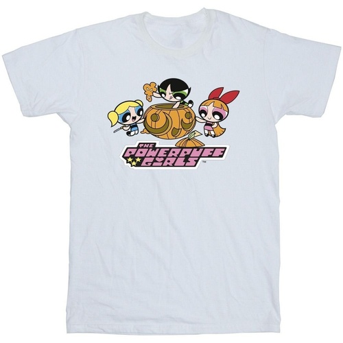 textil Niño Camisetas manga corta The Powerpuff Girls Girls Pumpkin Blanco