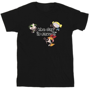 textil Niño Tops y Camisetas The Powerpuff Girls Girls The Day Is Saved Negro