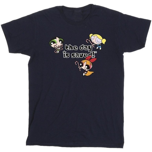 textil Niño Tops y Camisetas The Powerpuff Girls Girls The Day Is Saved Azul