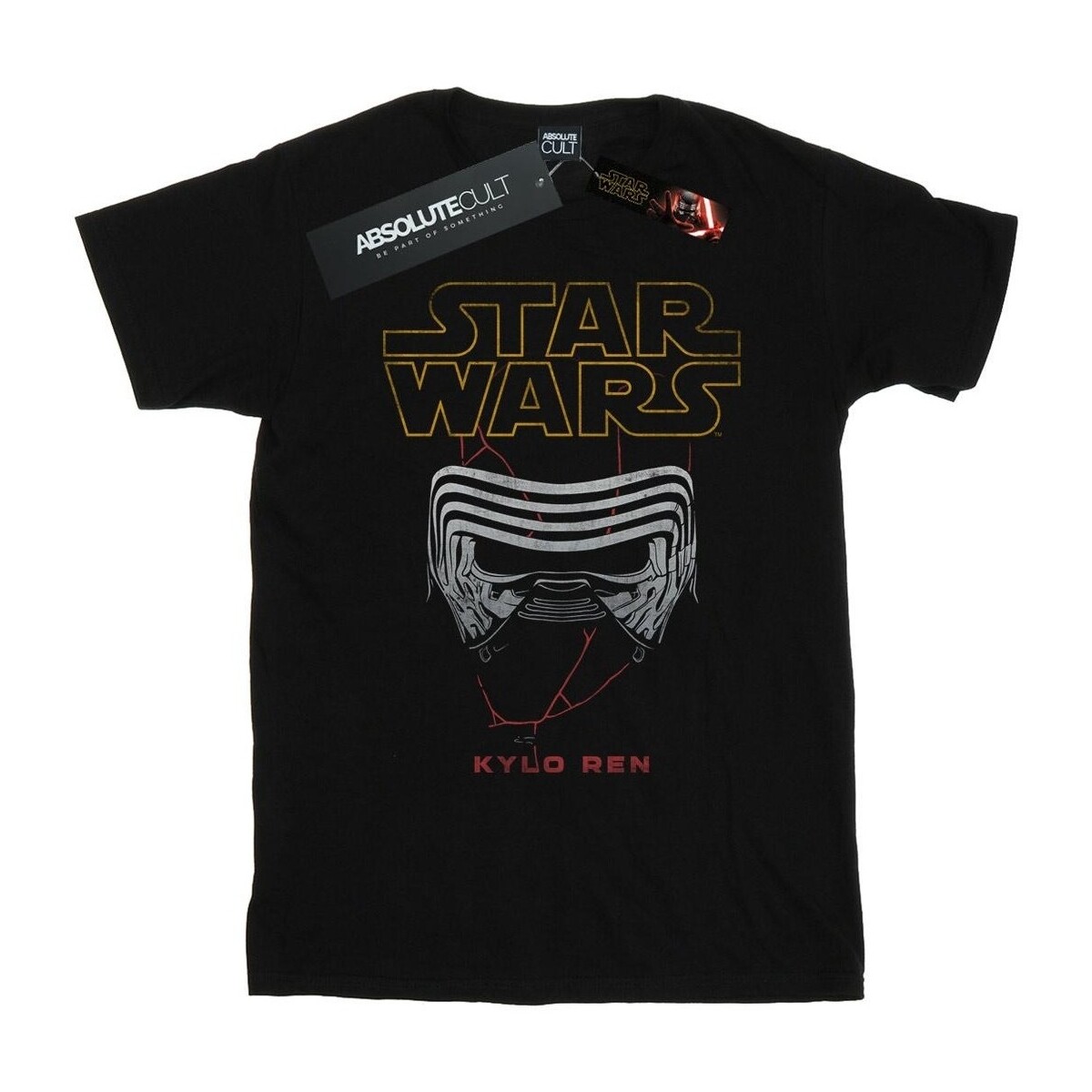 textil Niño Camisetas manga corta Star Wars: The Rise Of Skywalker Kylo Helmet Negro