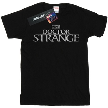 textil Hombre Camisetas manga larga Marvel Doctor Strange Logo Negro