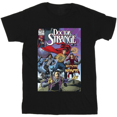 textil Hombre Camisetas manga larga Marvel Doctor Strange Comic Circles Negro