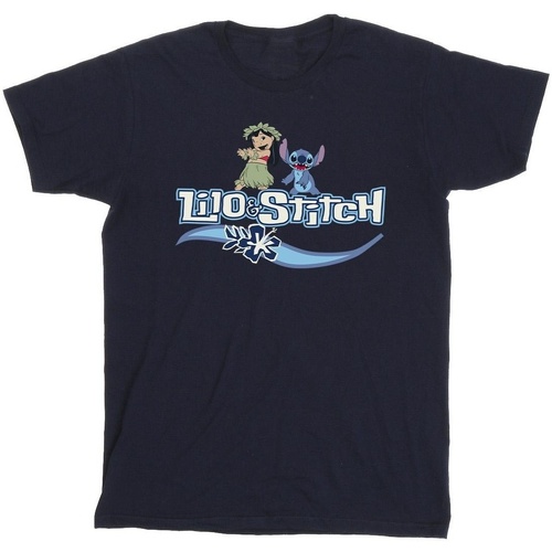 textil Hombre Camisetas manga larga Disney Lilo And Stitch Characters Azul