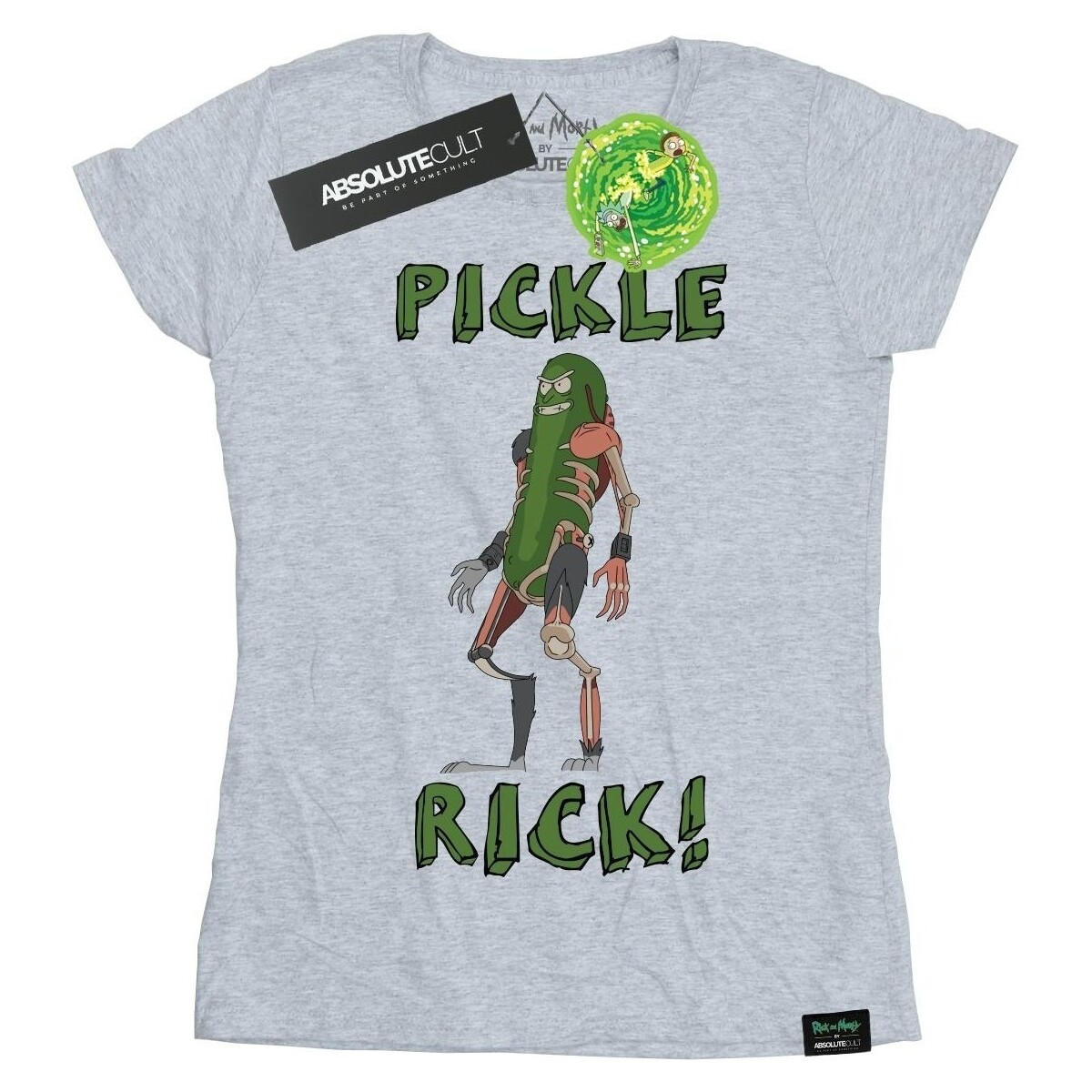 textil Mujer Camisetas manga larga Rick And Morty Pickle Rick Gris