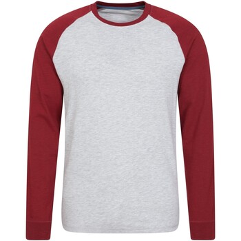 textil Hombre Camisetas manga larga Mountain Warehouse Colby Rojo