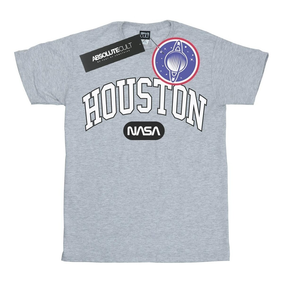 textil Niña Camisetas manga larga Nasa Houston Collegiate Gris