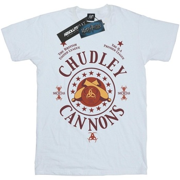 textil Niño Camisetas manga corta Harry Potter Chudley Cannons Logo Blanco