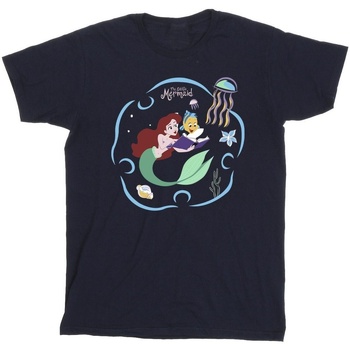 textil Hombre Camisetas manga larga Disney The Little Mermaid Reading A Book Azul