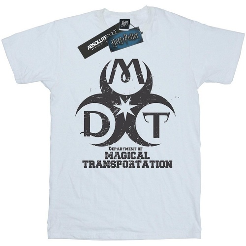 textil Niño Tops y Camisetas Harry Potter Department Of Magical Transportation Logo Blanco
