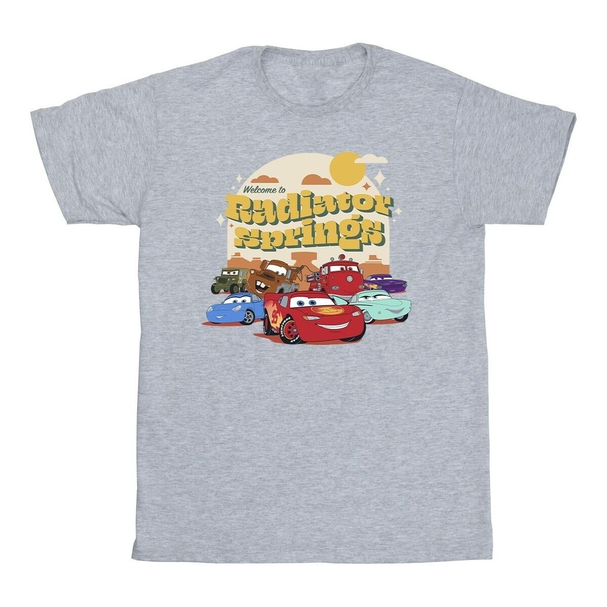textil Niña Camisetas manga larga Disney Cars Radiator Springs Group Gris