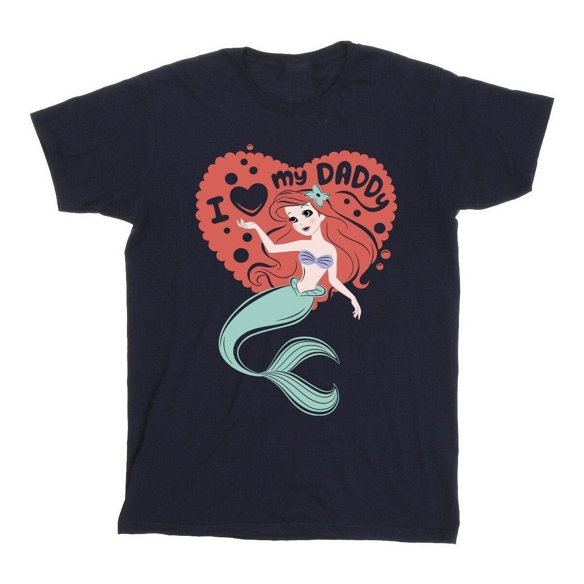 textil Niño Camisetas manga corta Disney The Little Mermaid Love Daddy Azul