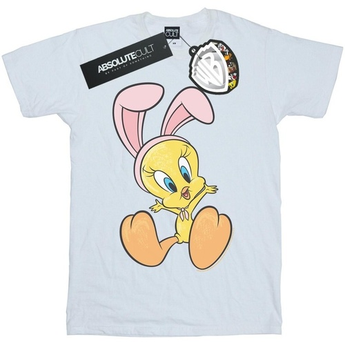 textil Hombre Camisetas manga larga Dessins Animés Tweety Pie Bunny Ears Blanco