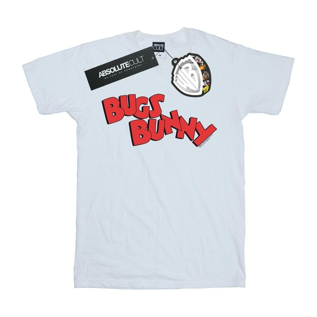 textil Hombre Camisetas manga larga Dessins Animés Bugs Bunny Name Blanco