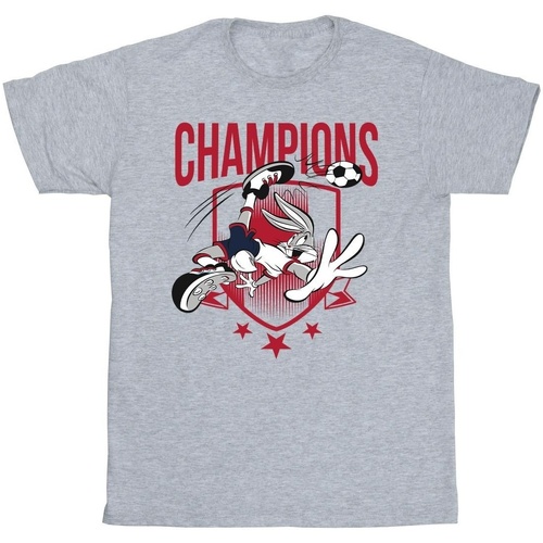 textil Hombre Camisetas manga larga Dessins Animés Bugs Bunny Champions Gris