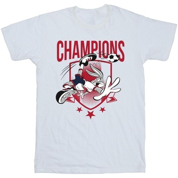 textil Hombre Camisetas manga larga Dessins Animés Bugs Bunny Champions Blanco