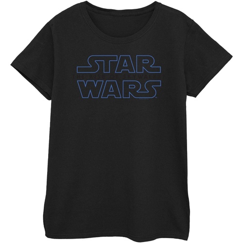 textil Mujer Camisetas manga larga Star Wars: The Rise Of Skywalker Logo Negro