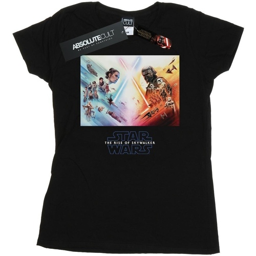 textil Mujer Camisetas manga larga Star Wars: The Rise Of Skywalker Star Wars The Rise Of Skywalker Battle Poster Negro
