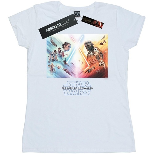 textil Mujer Camisetas manga larga Star Wars: The Rise Of Skywalker Battle Poster Blanco