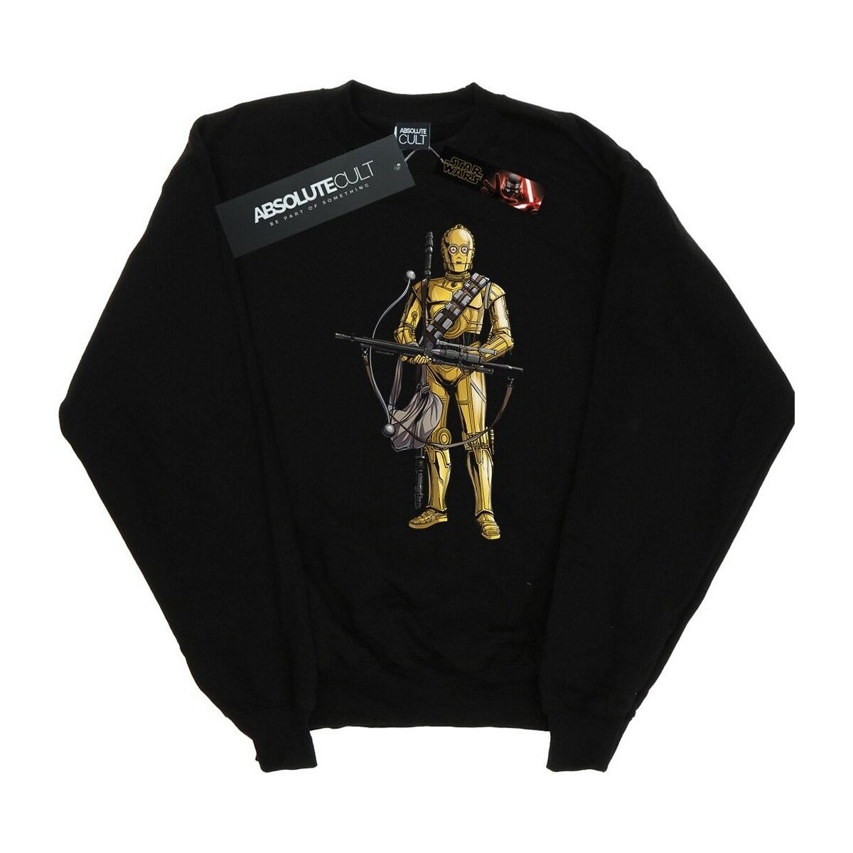 textil Niño Sudaderas Star Wars: The Rise Of Skywalker C-3PO Chewbacca Bow Caster Negro