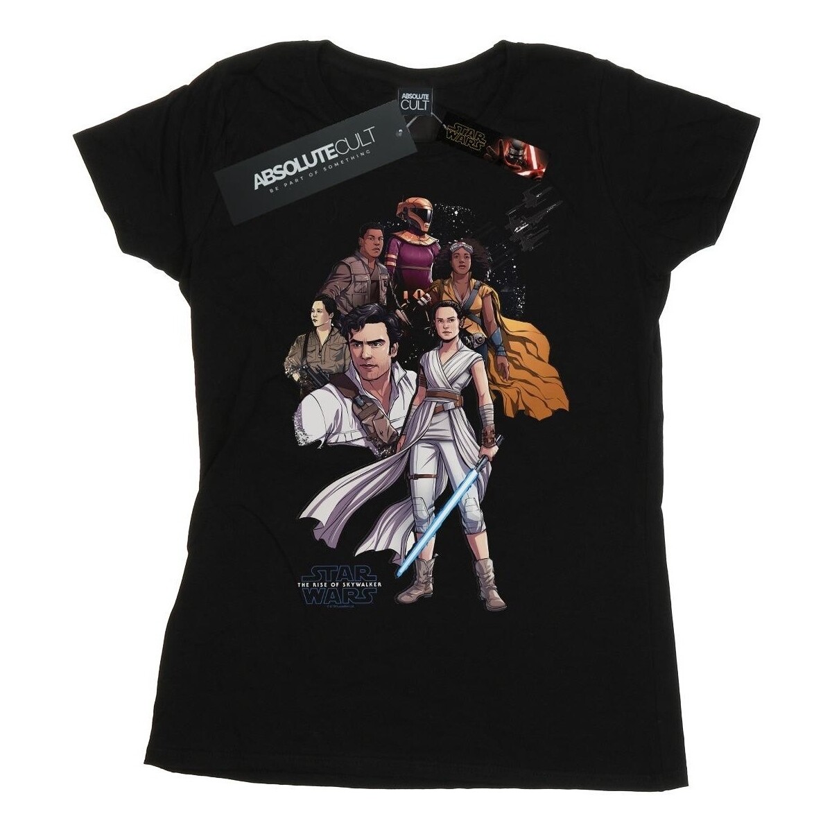 textil Mujer Camisetas manga larga Star Wars: The Rise Of Skywalker Resistance Illustration Negro