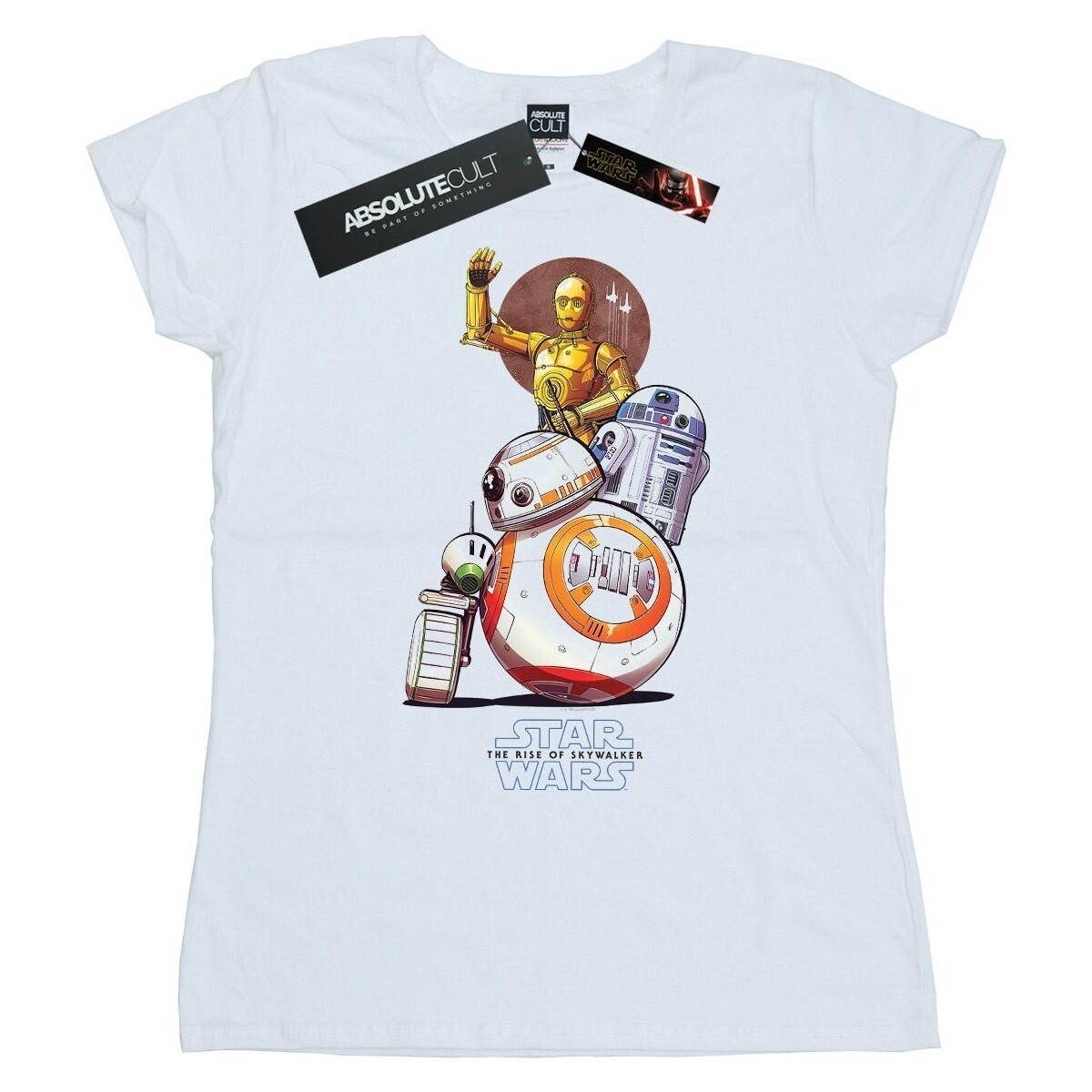 textil Mujer Camisetas manga larga Star Wars: The Rise Of Skywalker Droids Illustration Blanco