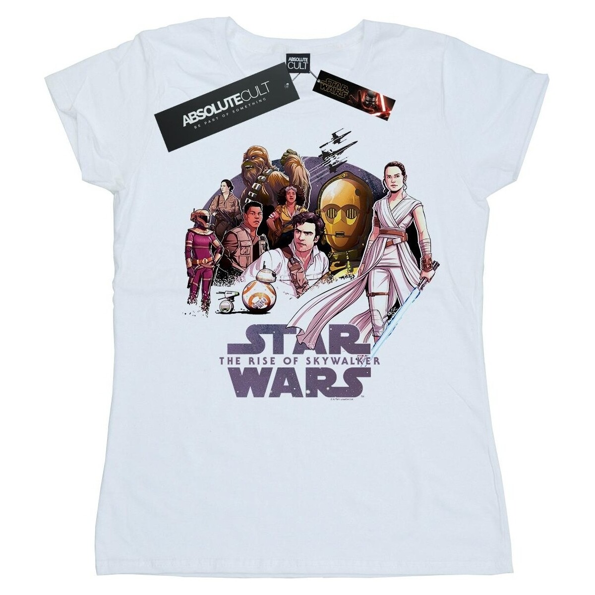 textil Mujer Camisetas manga larga Star Wars: The Rise Of Skywalker Resistance Rendered Group Blanco