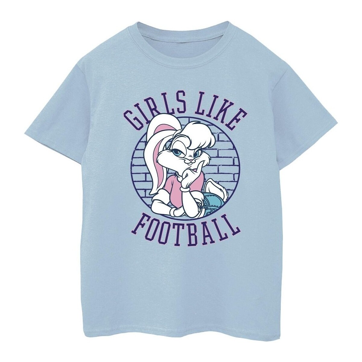textil Niña Camisetas manga larga Dessins Animés Lola Bunny Girls Like Football Azul