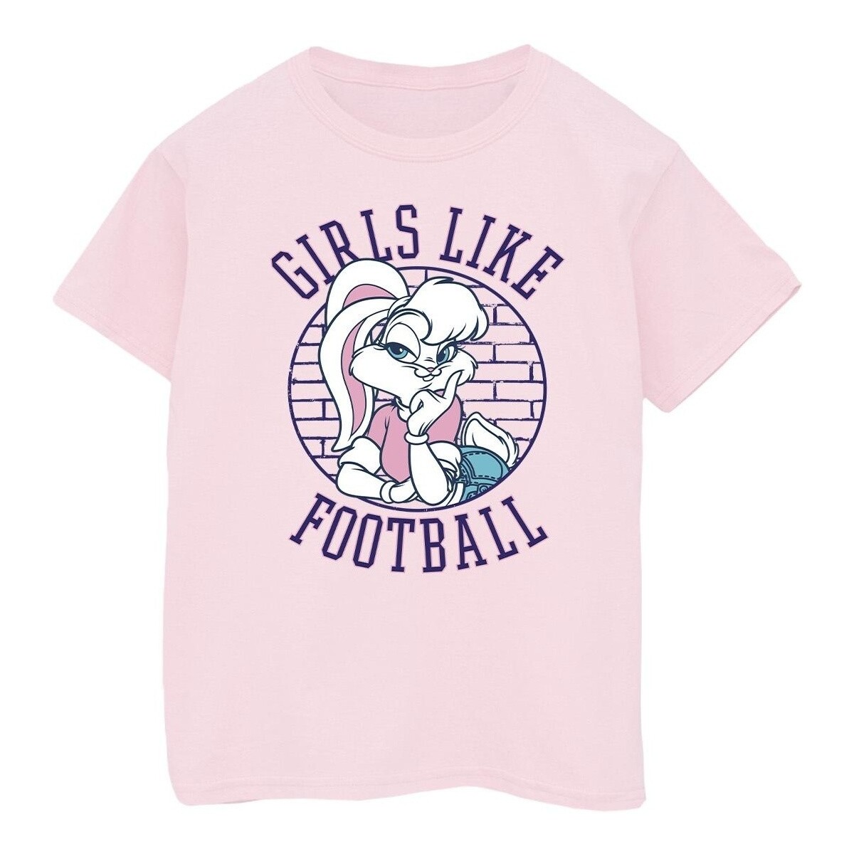 textil Niña Camisetas manga larga Dessins Animés Lola Bunny Girls Like Football Rojo