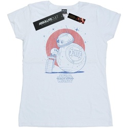 textil Mujer Camisetas manga larga Star Wars: The Rise Of Skywalker BB-8 And D-O Distressed Blanco
