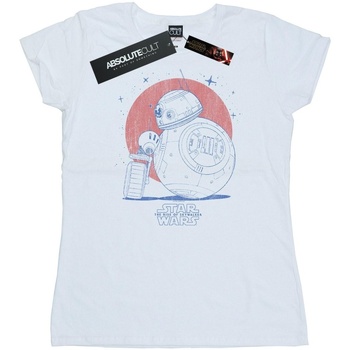 textil Mujer Camisetas manga larga Star Wars: The Rise Of Skywalker Star Wars The Rise Of Skywalker BB-8 And D-O Distressed Blanco