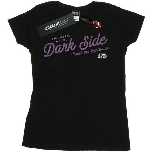 textil Mujer Camisetas manga larga Star Wars: The Rise Of Skywalker Dark Side Negro