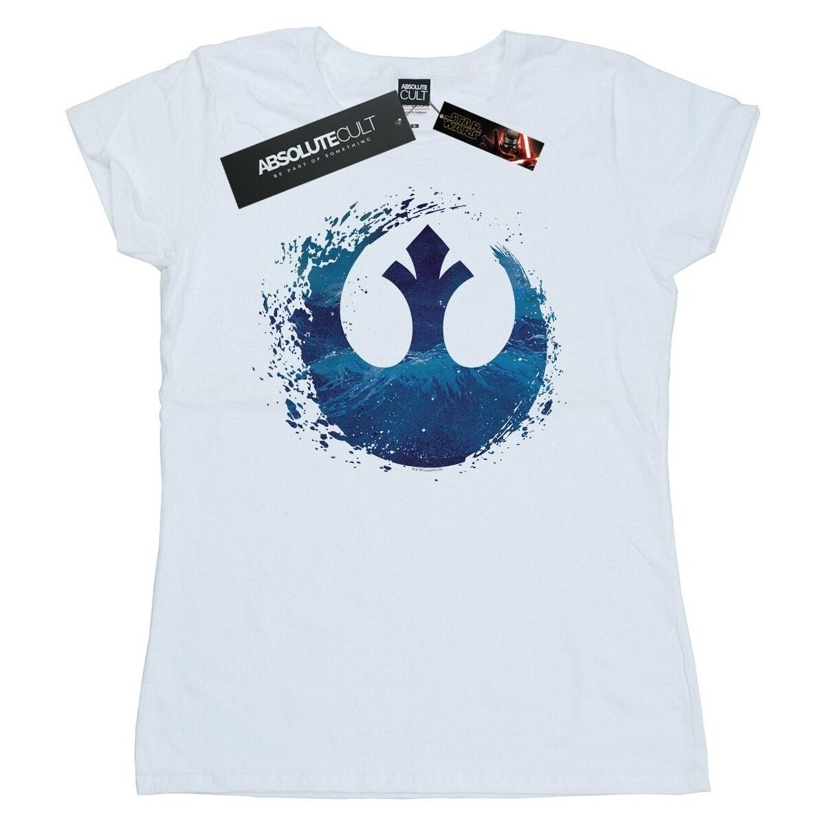 textil Mujer Camisetas manga larga Star Wars: The Rise Of Skywalker Resistance Symbol Wave Blanco