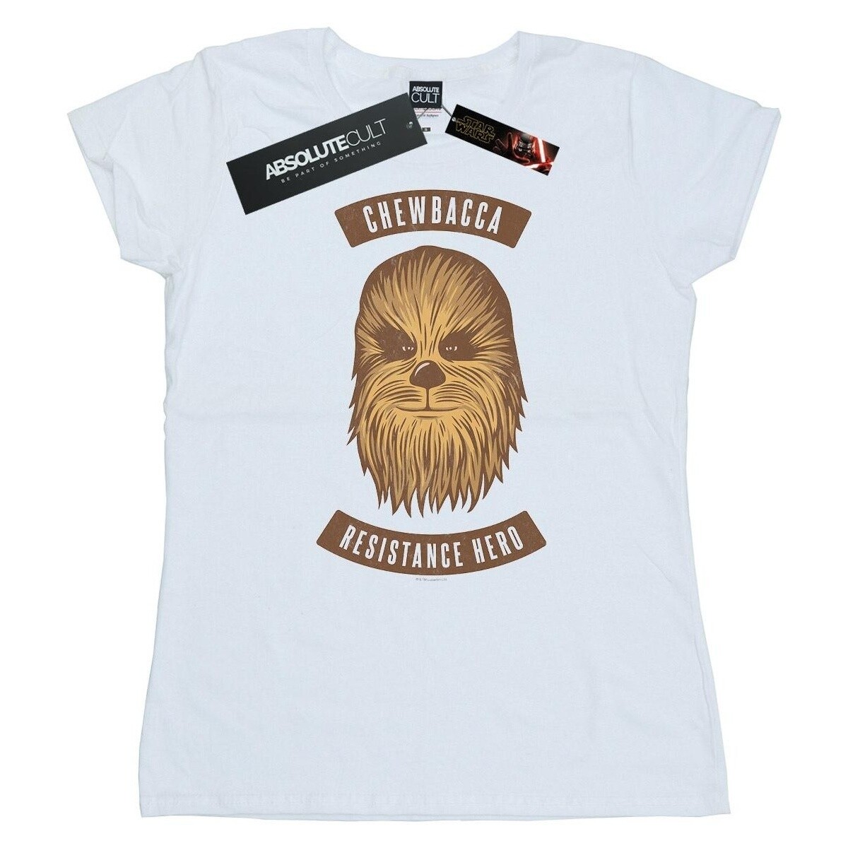 textil Mujer Camisetas manga larga Star Wars: The Rise Of Skywalker Chewbacca Resistance Hero Blanco