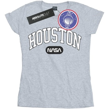 textil Mujer Camisetas manga larga Nasa Houston Collegiate Gris