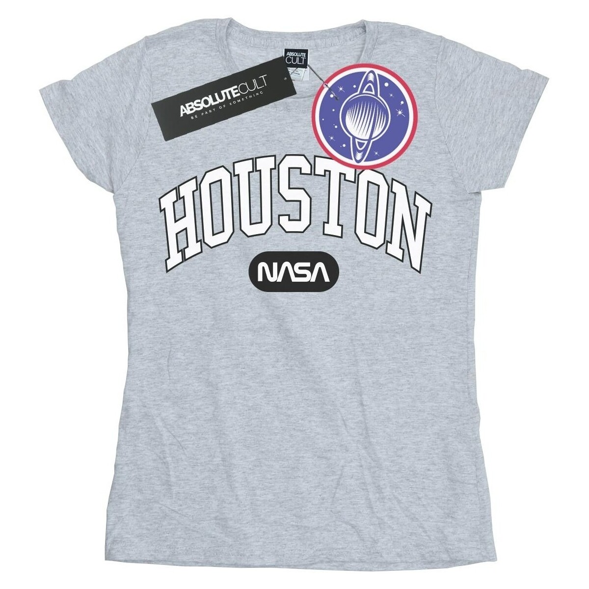 textil Mujer Camisetas manga larga Nasa Houston Collegiate Gris