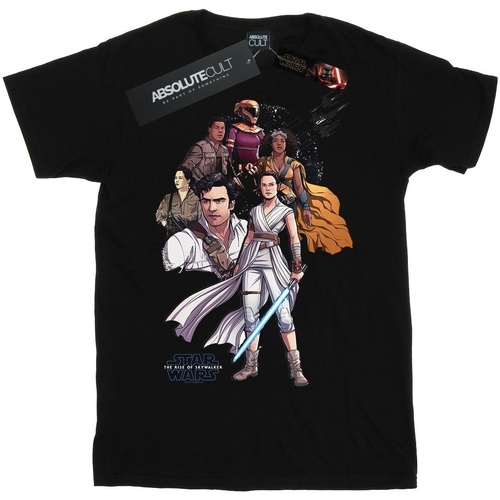 textil Niña Camisetas manga larga Star Wars: The Rise Of Skywalker Star Wars The Rise Of Skywalker Resistance Illustration Negro