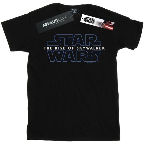 textil Niño Camisetas manga corta Star Wars: The Rise Of Skywalker Logo Negro
