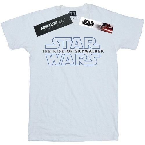 textil Niño Camisetas manga corta Star Wars: The Rise Of Skywalker Logo Blanco