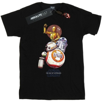 textil Niña Camisetas manga larga Star Wars: The Rise Of Skywalker Droids Illustration Negro