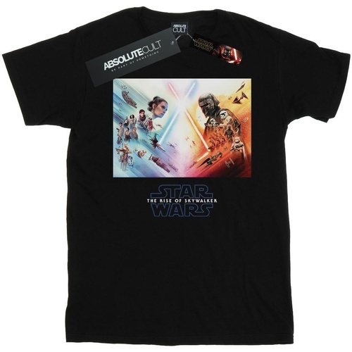textil Niño Camisetas manga corta Star Wars: The Rise Of Skywalker Star Wars The Rise Of Skywalker Battle Poster Negro